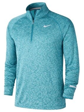 Nike Dri-FIT Quarter Zip Pullover Teal Long Sleeve Running Top Men’s XL